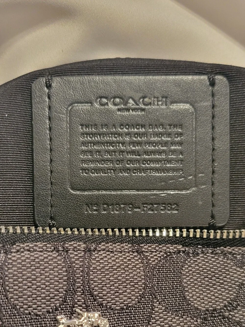 CoachKelsey Satchel in Signature Jacquard – F27582 – Black Smoke/Black